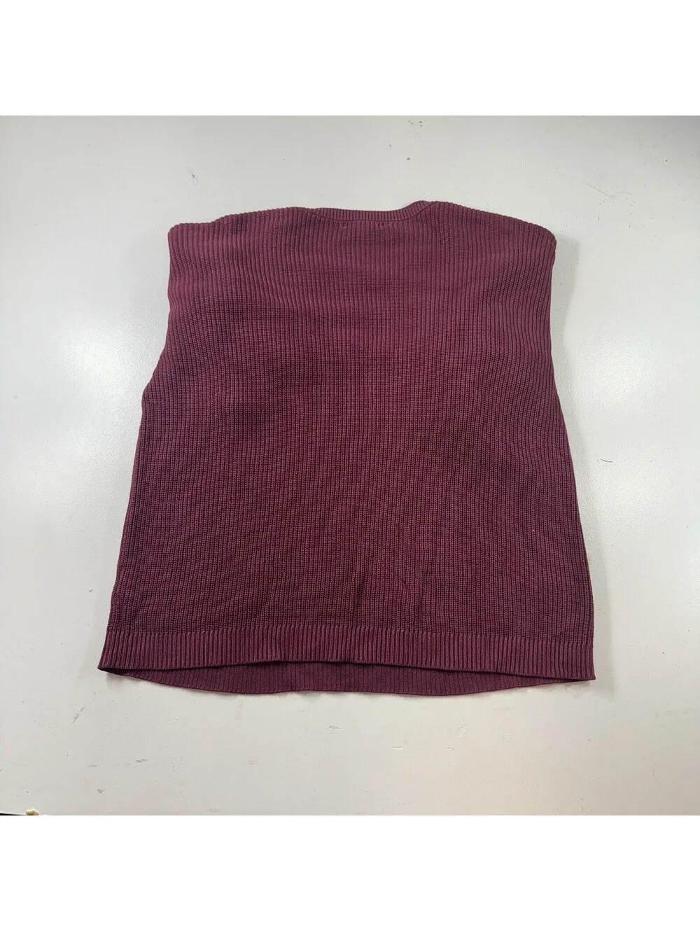 Banana Republic Crewneck Sweater Knit Maroon Red Men’s Size XL
